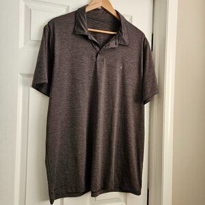 Volcom Grey Men's XL Hazard Pro Tech‎ Polo Short Sleeve Shirt